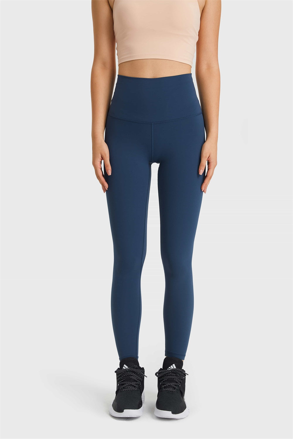 Millennia Ultra Soft High Waist Leggings Navy - Fashorio