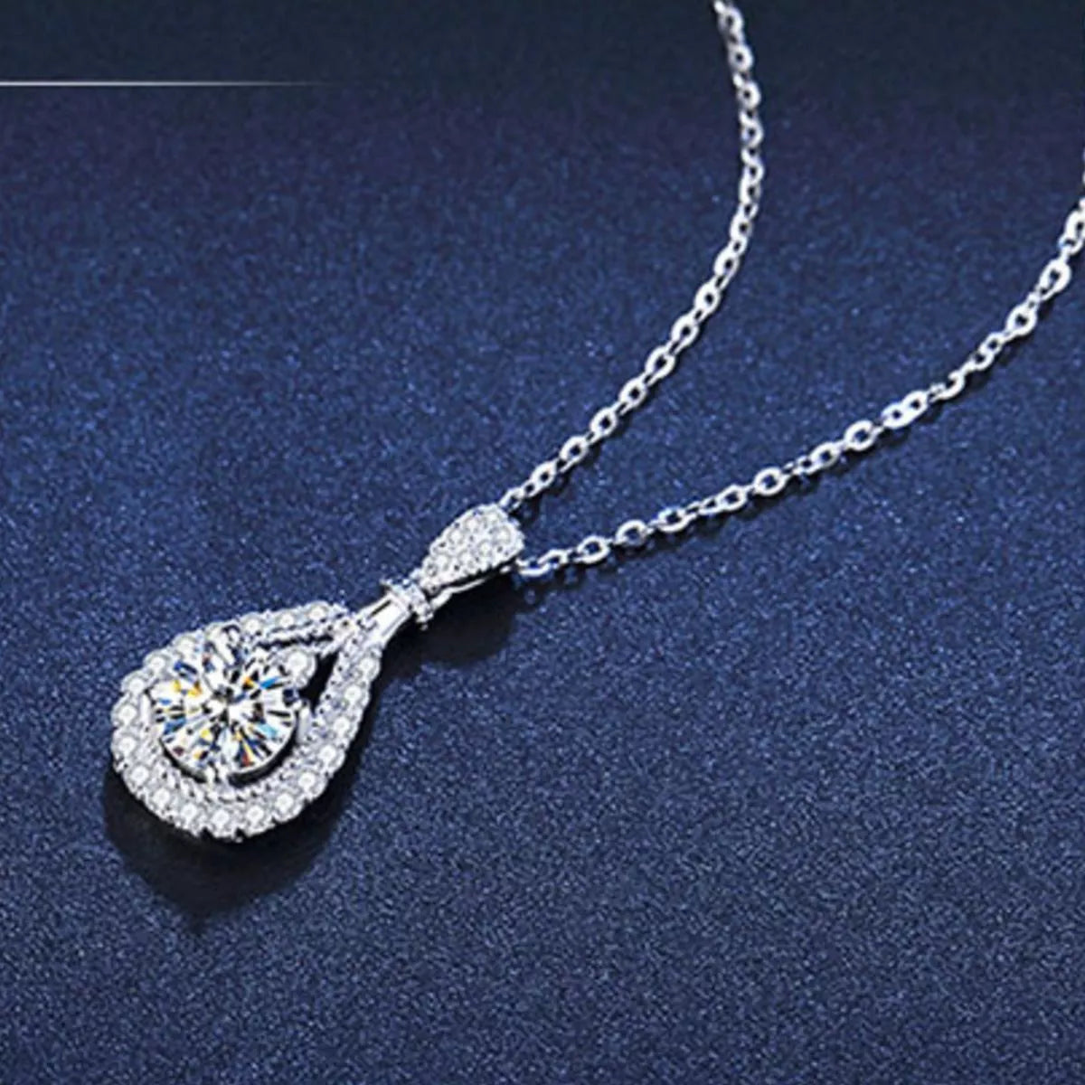 Necklace laid flat to show the full chain