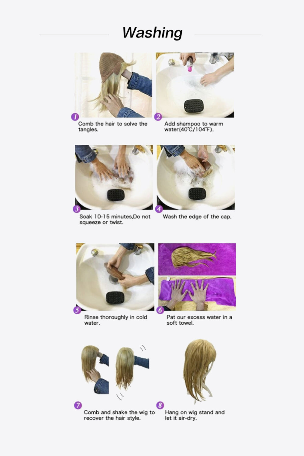 Light brown blonde balayage wig color