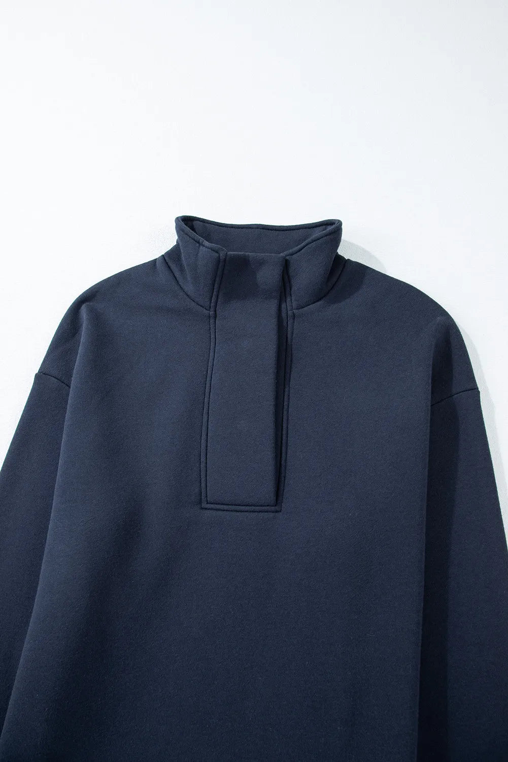 Half Snap Long Sleeve Top and Pants Active Set - Fashorio