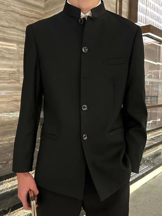 Men's Plus Size Button Up Long Sleeve Jacket - Fashorio