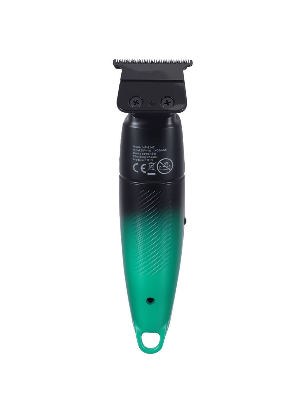 Cordless hair clipper in hand