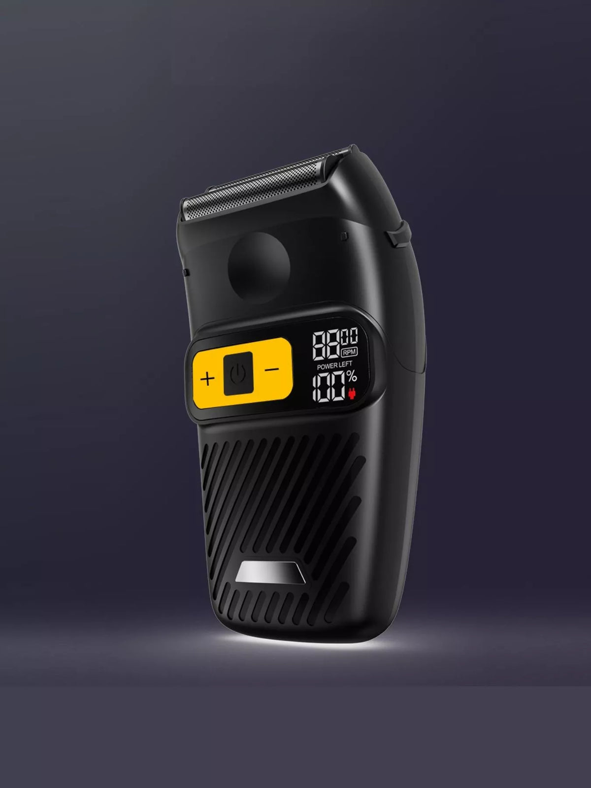Electric shaver on charging cable