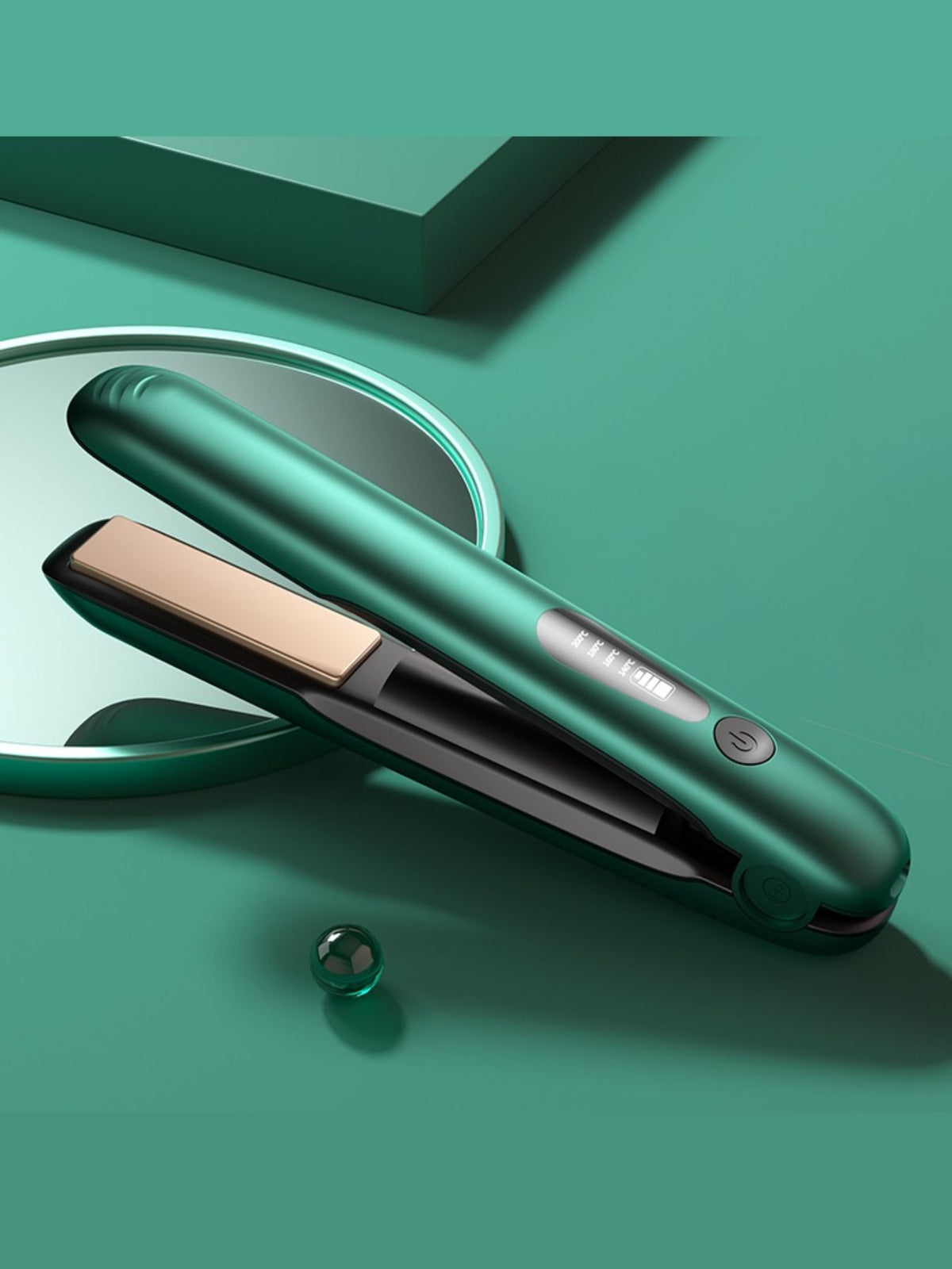 Straightener power button detail