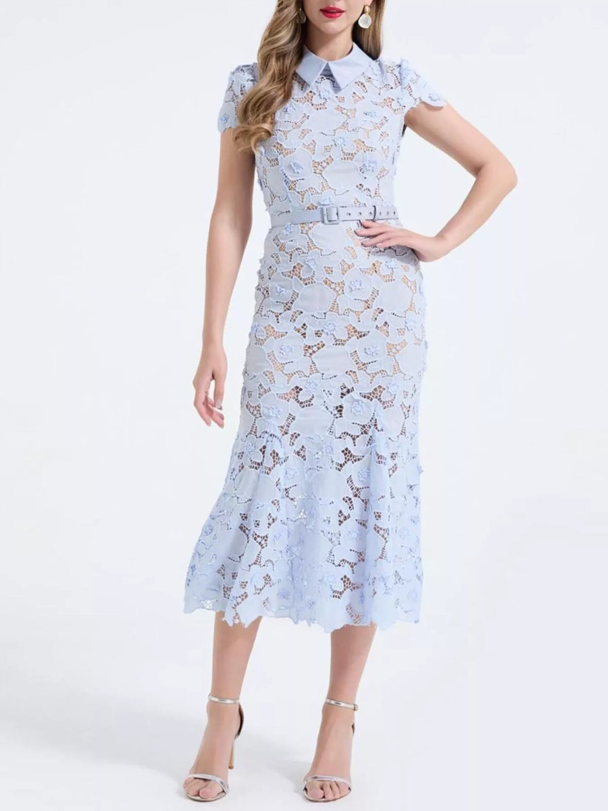Floral midi dress color options