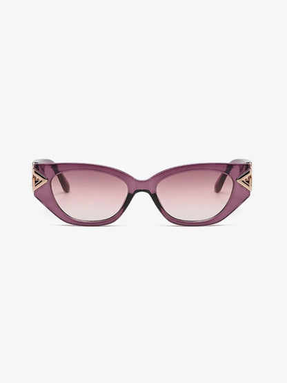 Polycarbonate Frame Cat-Eye Sunglasses Red-Violet One Size - Fashorio