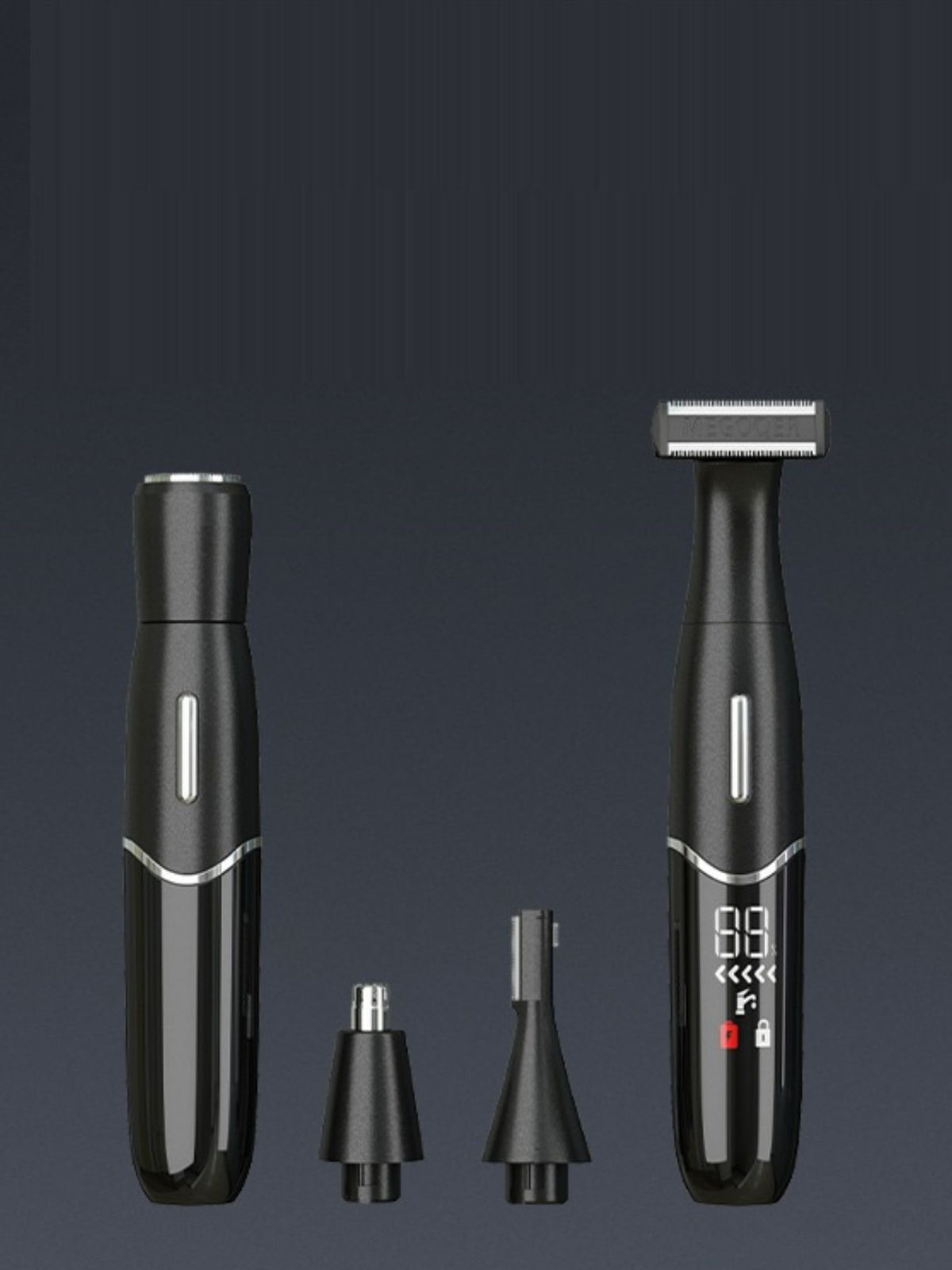 Epilator attachment heads laid out