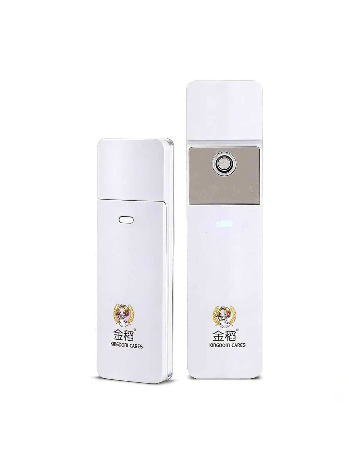 Portable facial mister device front view