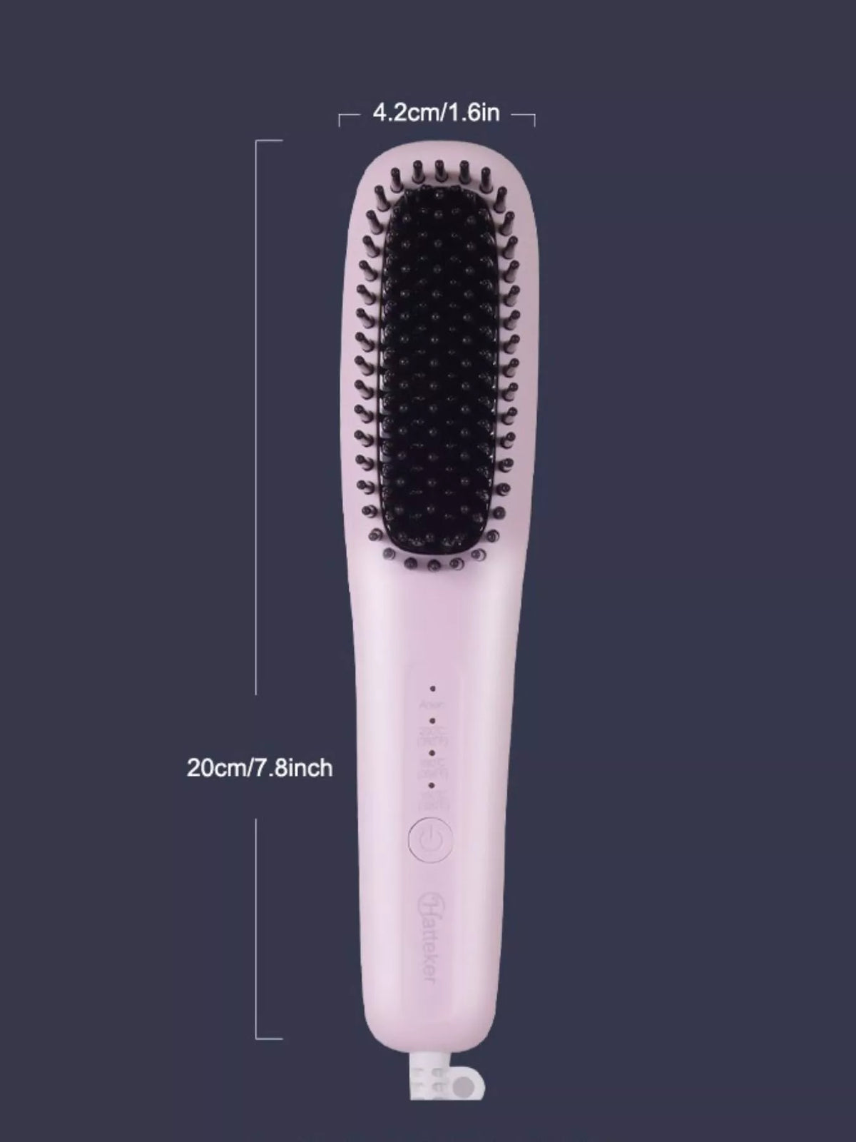 Heated hair straightening comb full product overview