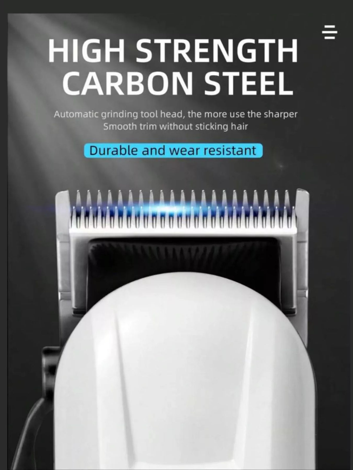 Hair clipper LED battery display