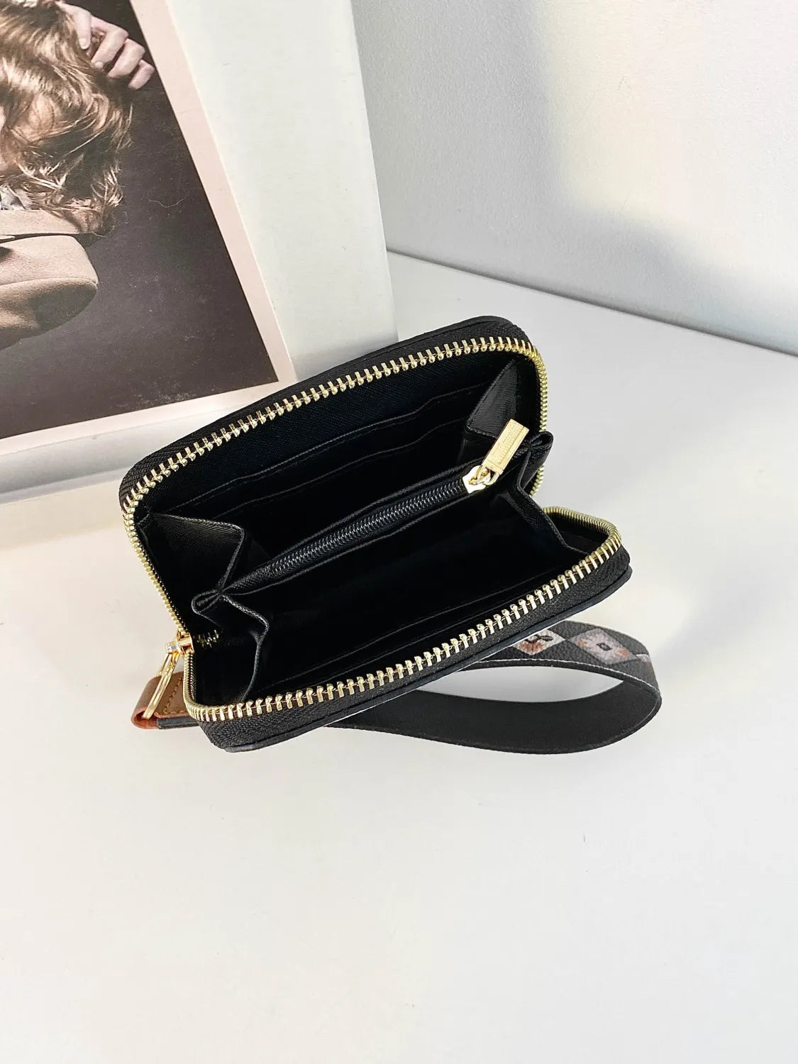 Geometric PU Leather Wallet - Fashorio