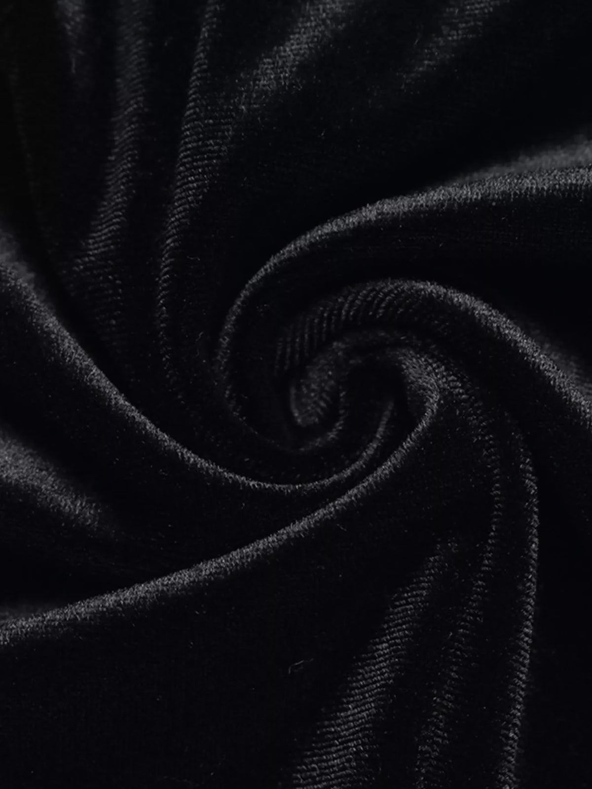 Black velvet sweetheart neck midi dress back detail