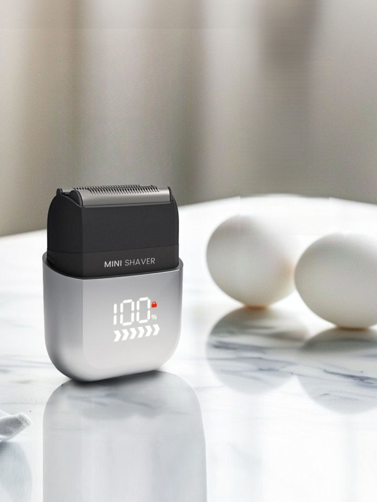 Waterproof shaver held in hand