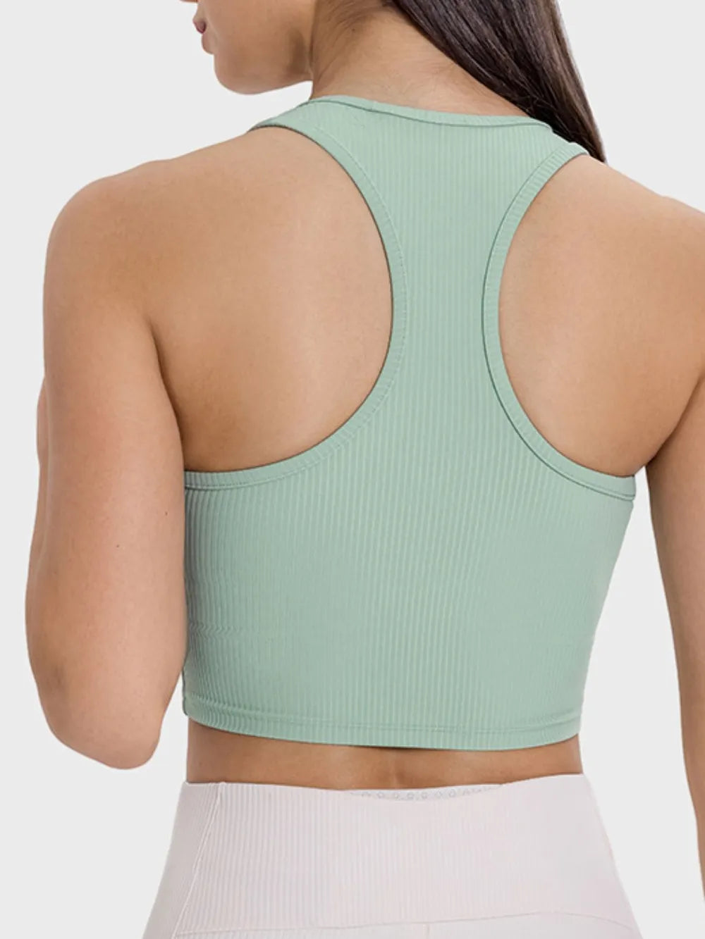Millennia Scoop Neck Wide Strap Active Tank - Fashorio