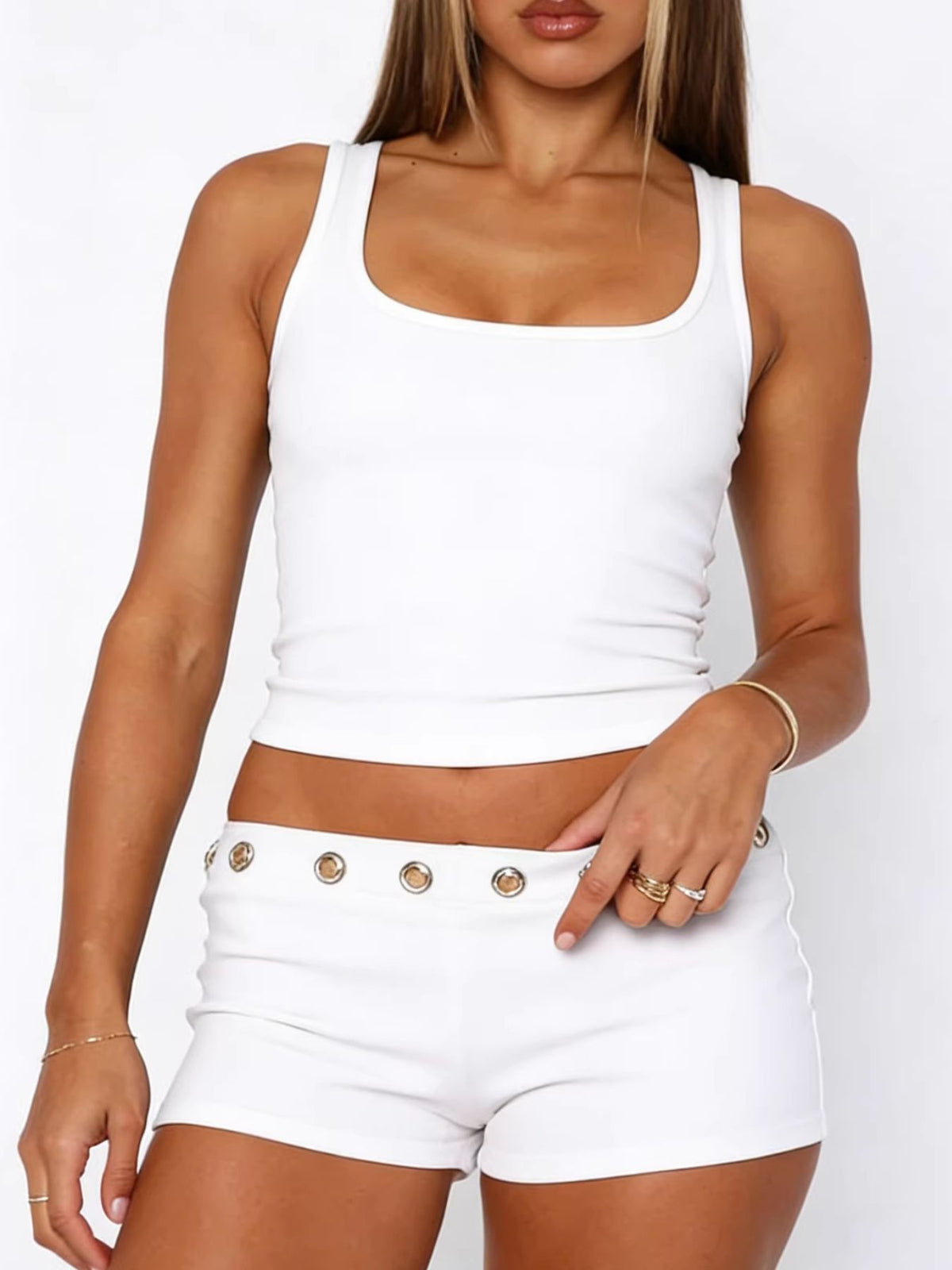 Wide Strap Tank and Shorts Two Piece Set, view 22