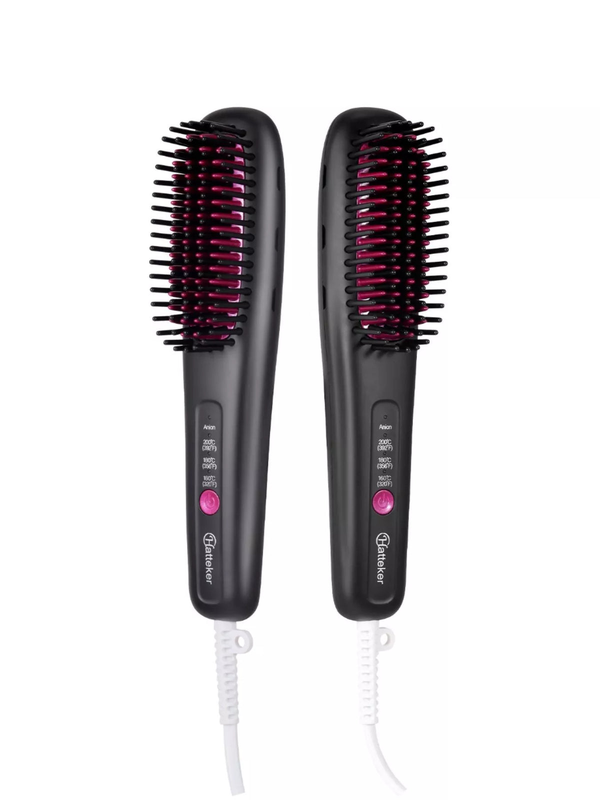 Straightening comb temperature display