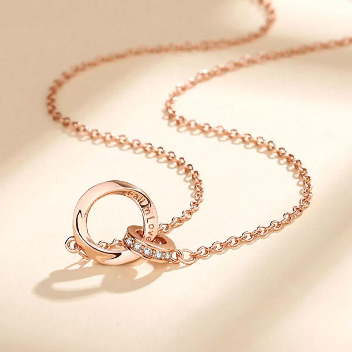 Clasp detail of the sterling silver necklace