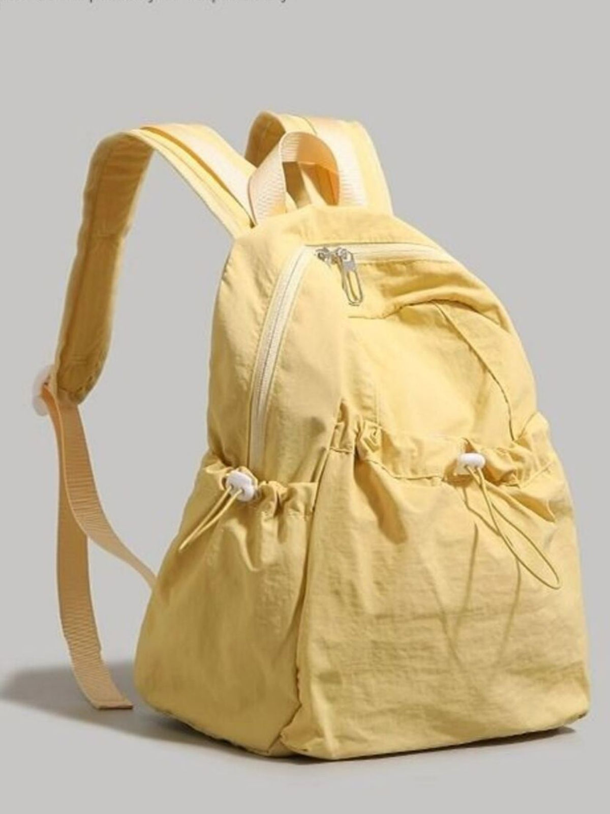 Lightweight nylon backpack rear panel