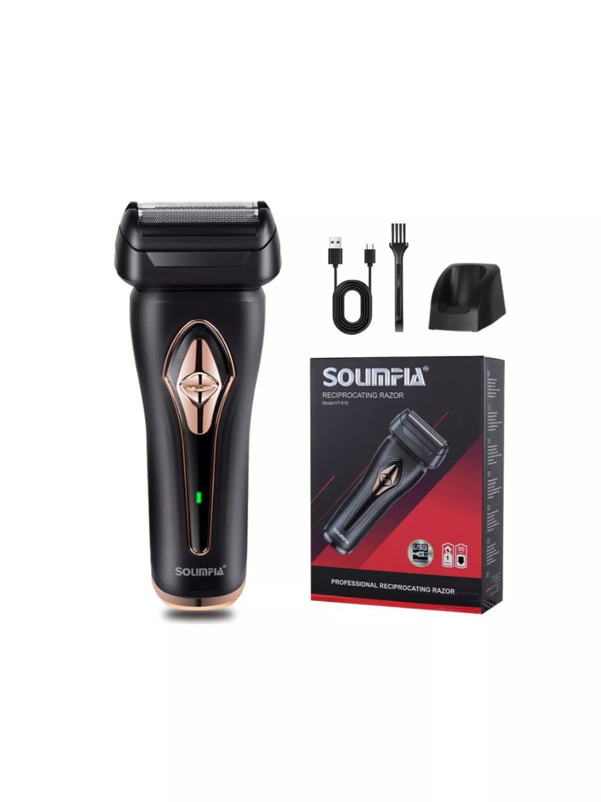Portable shaver silver color view