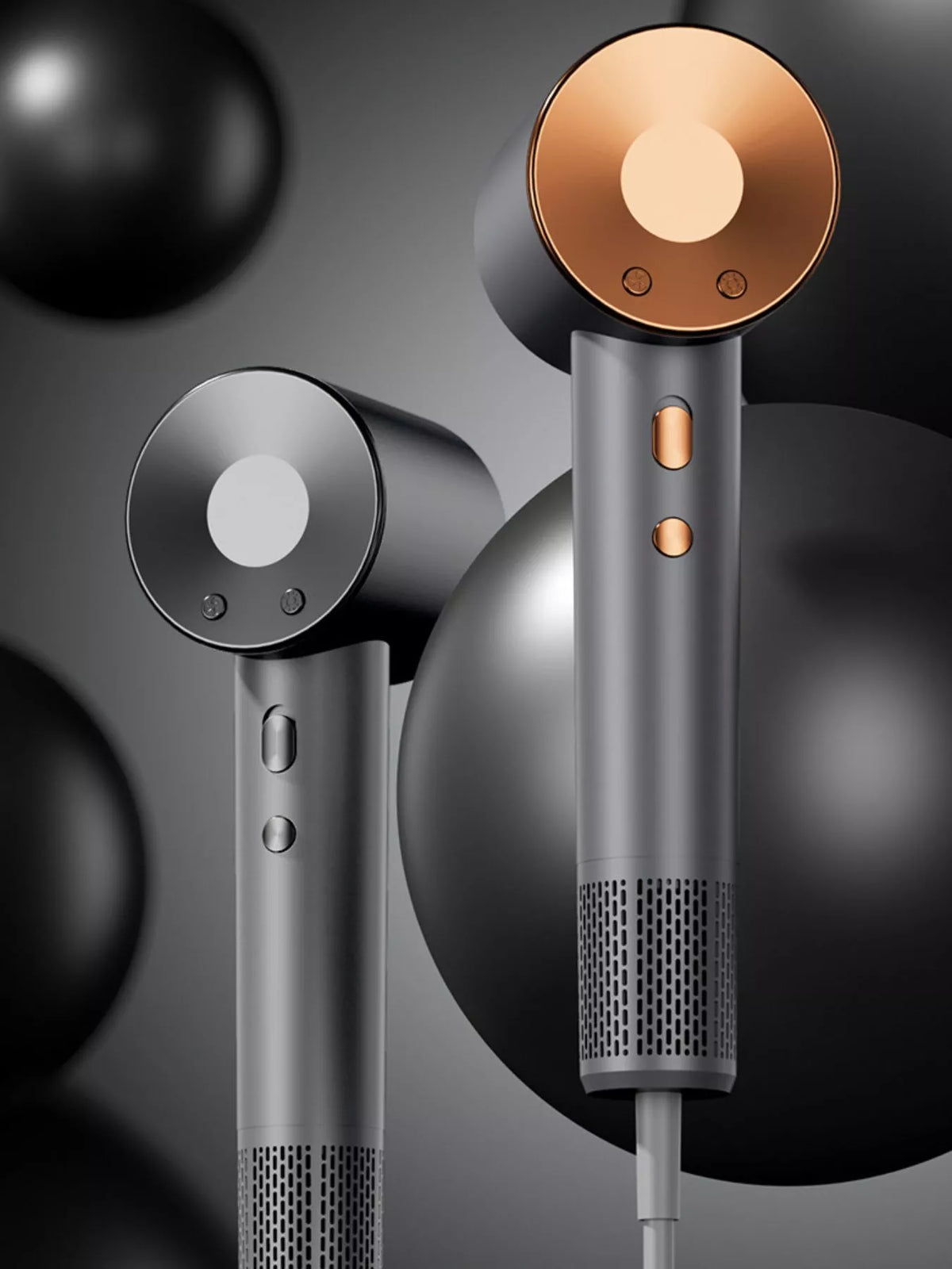 Dark gray high speed hair dryer