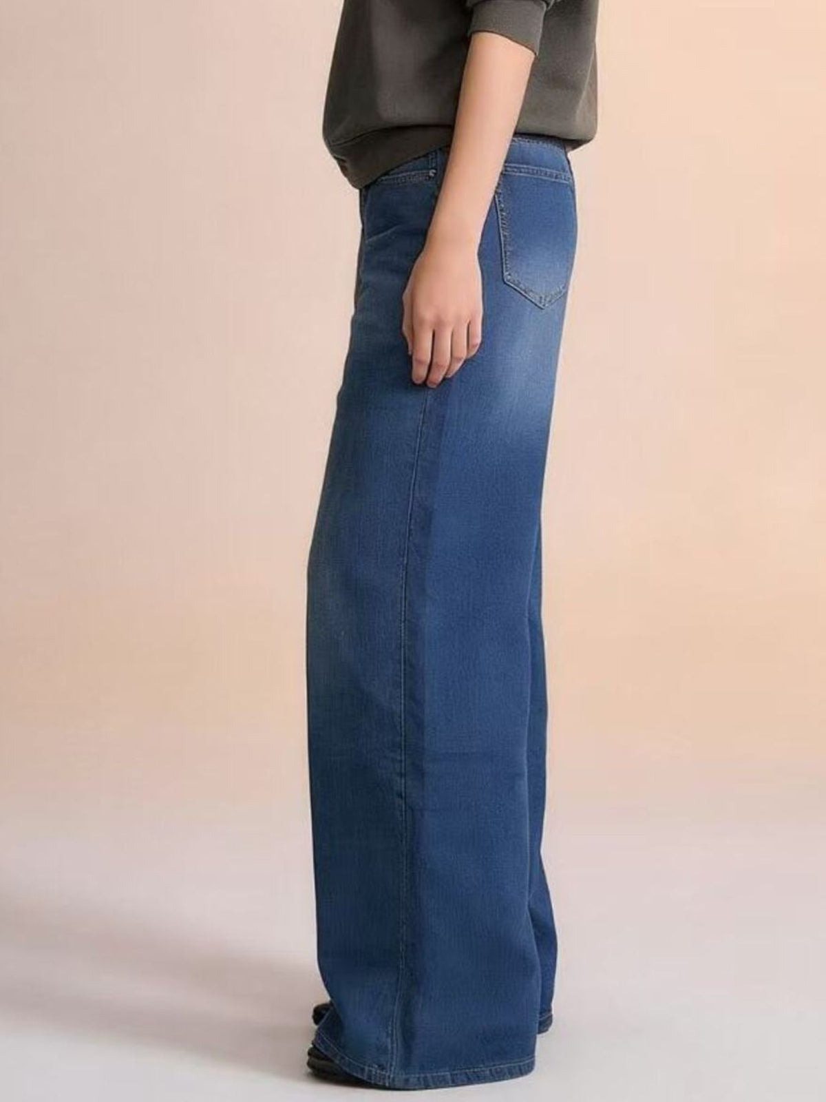 High Waisted Wide Leg Jeans, view 8