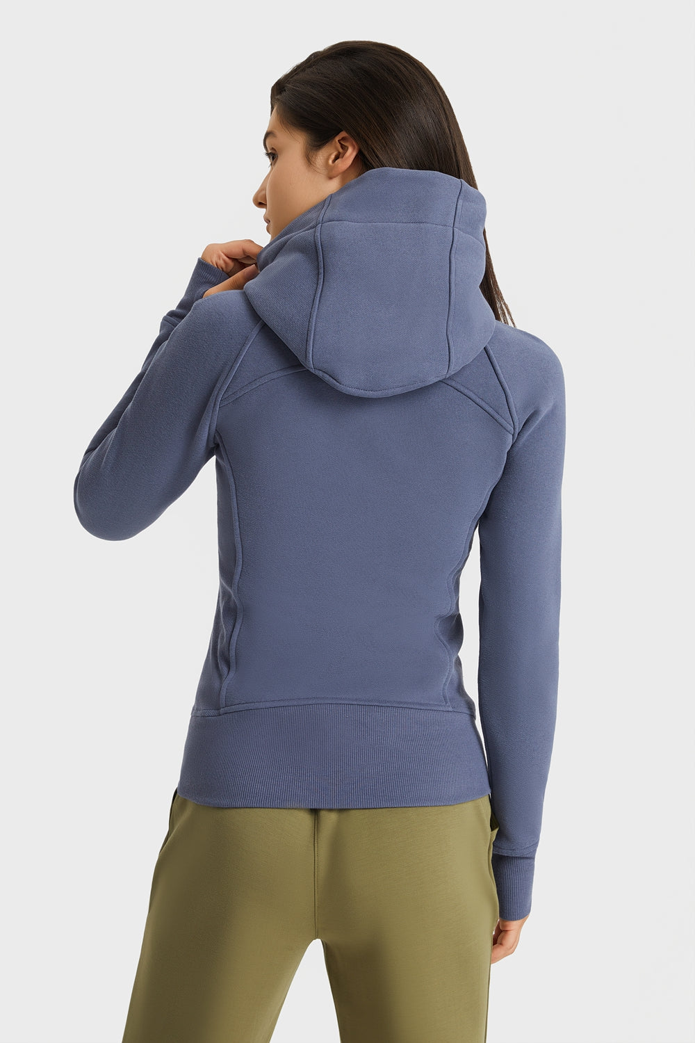 Millennia Zip Up Seam Detail Hooded Sports Jacket - Fashorio