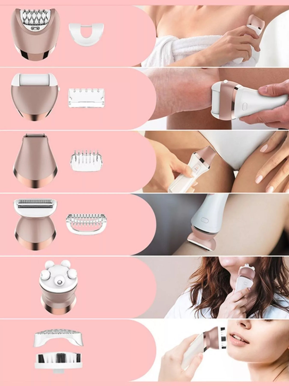 Waterproof epilator complete set