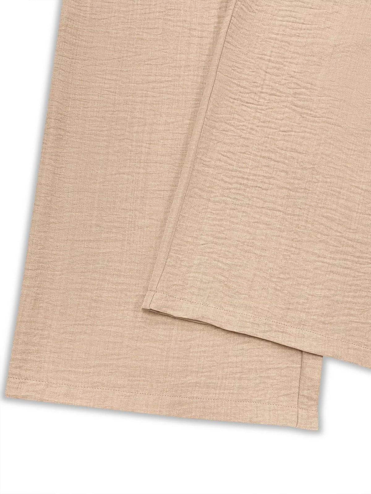 Plus size V neck set fabric detail