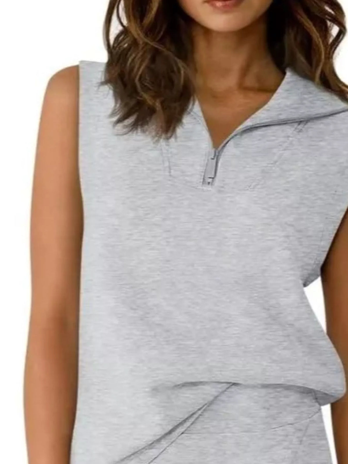 Quarter zip top and skort set overview