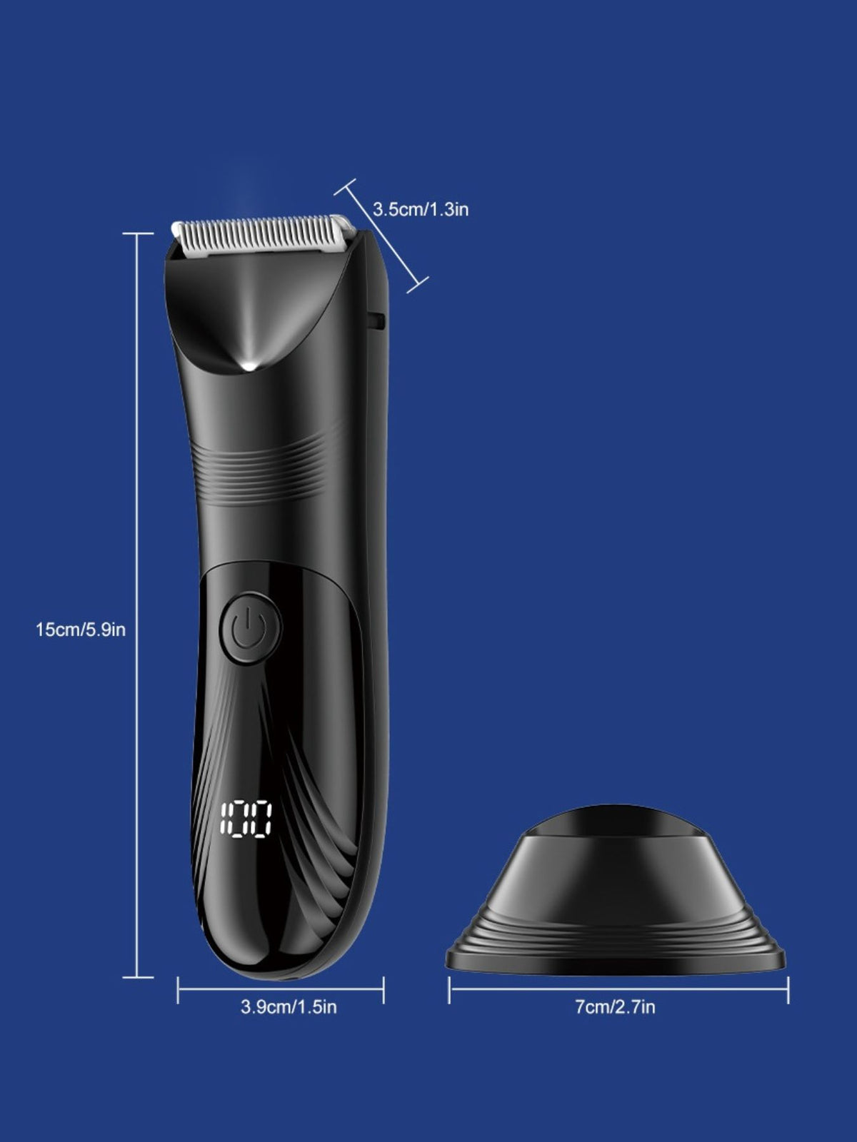 Epilator held in hand