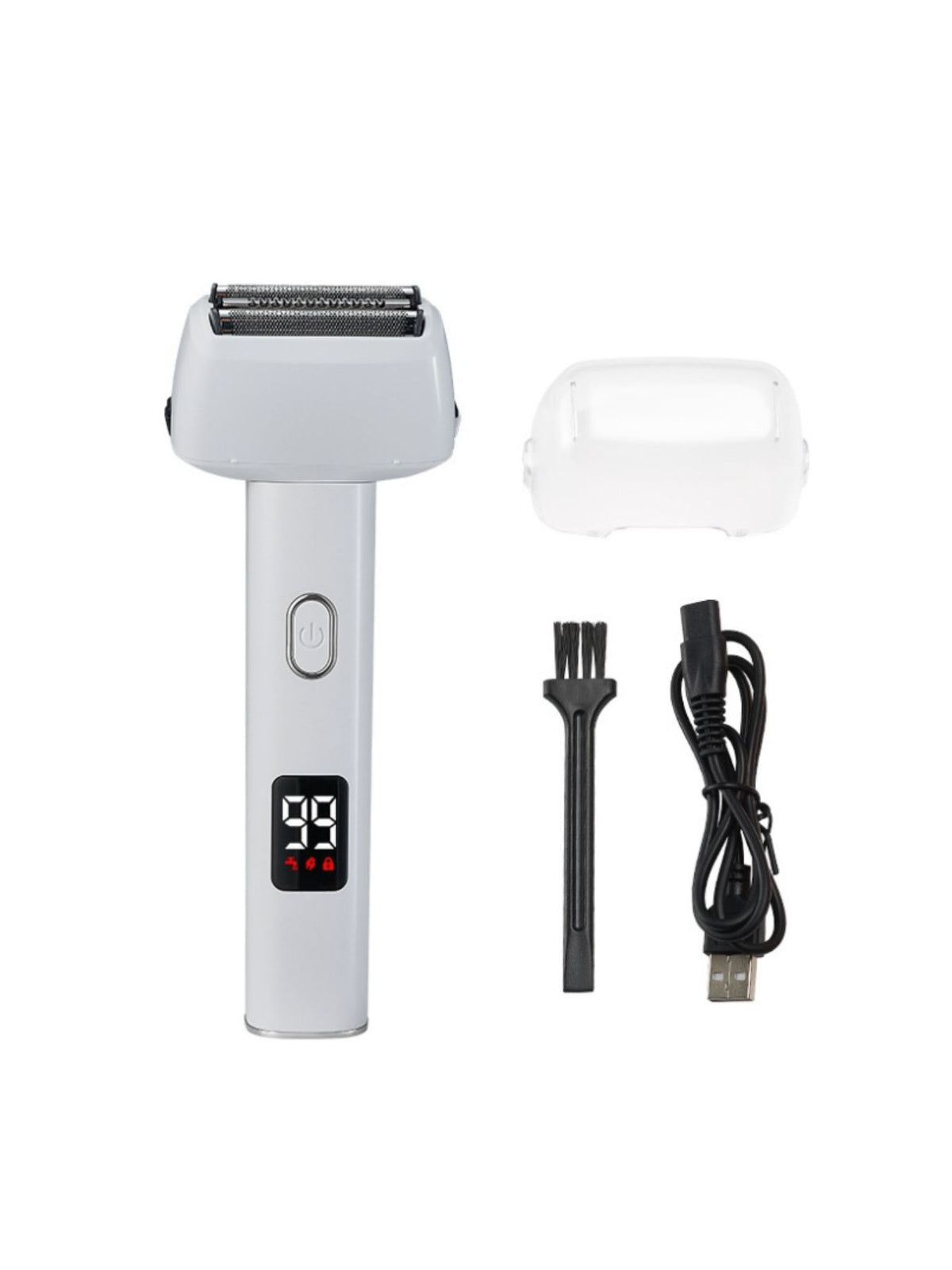 Foil shaver side view