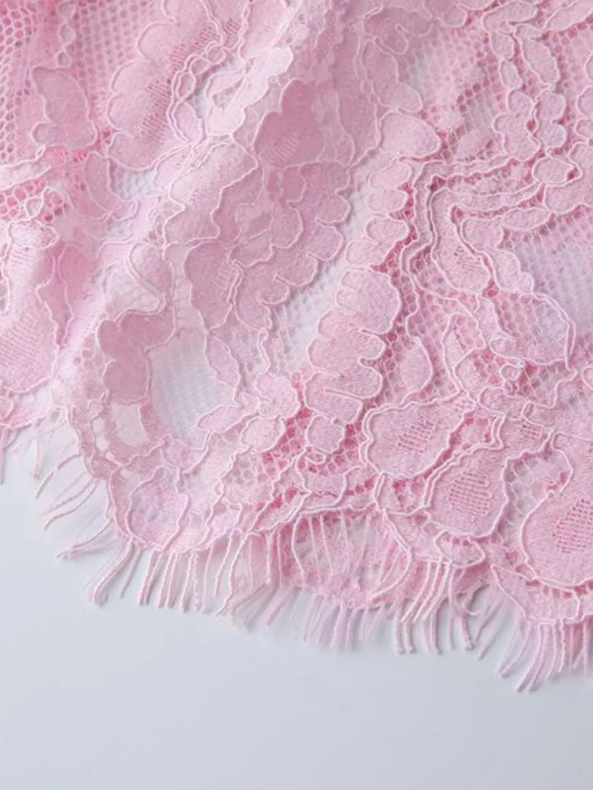 lace long sleeve midi dress sleeve detail
