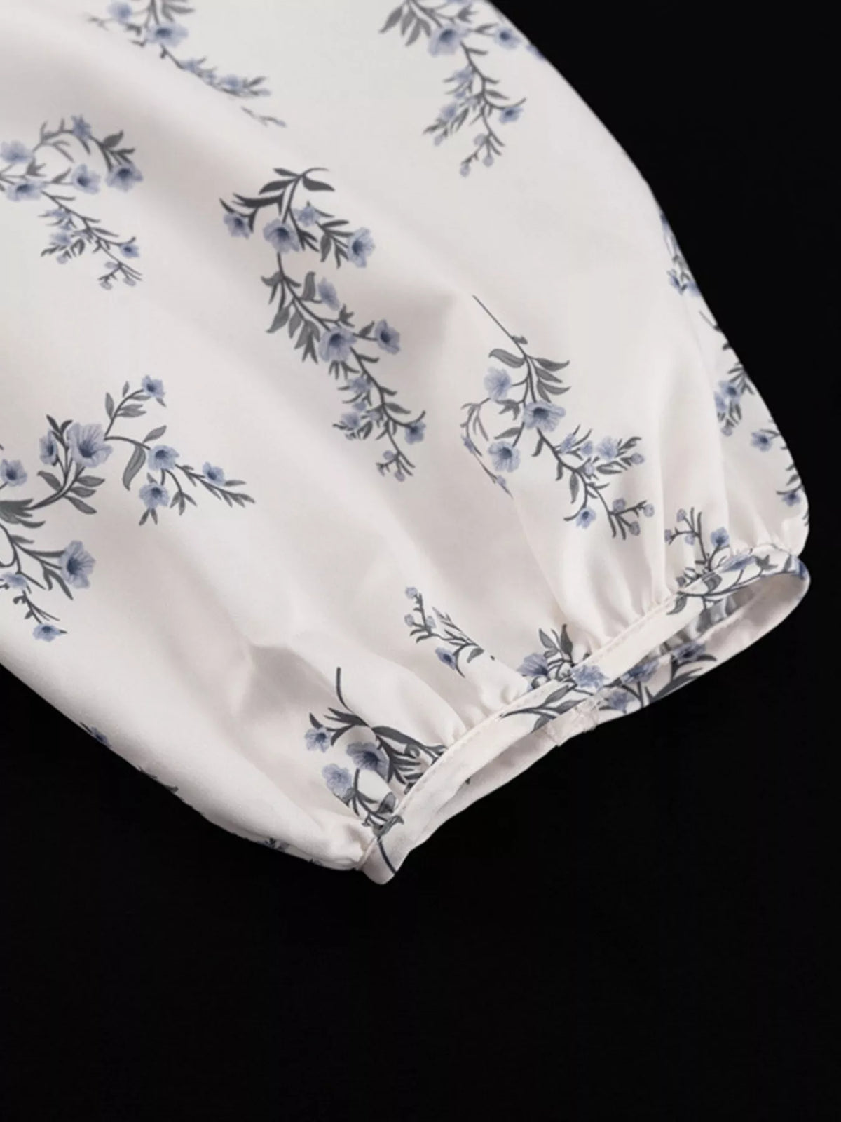 Floral Balloon Sleeve Top and Shorts Set, view 14