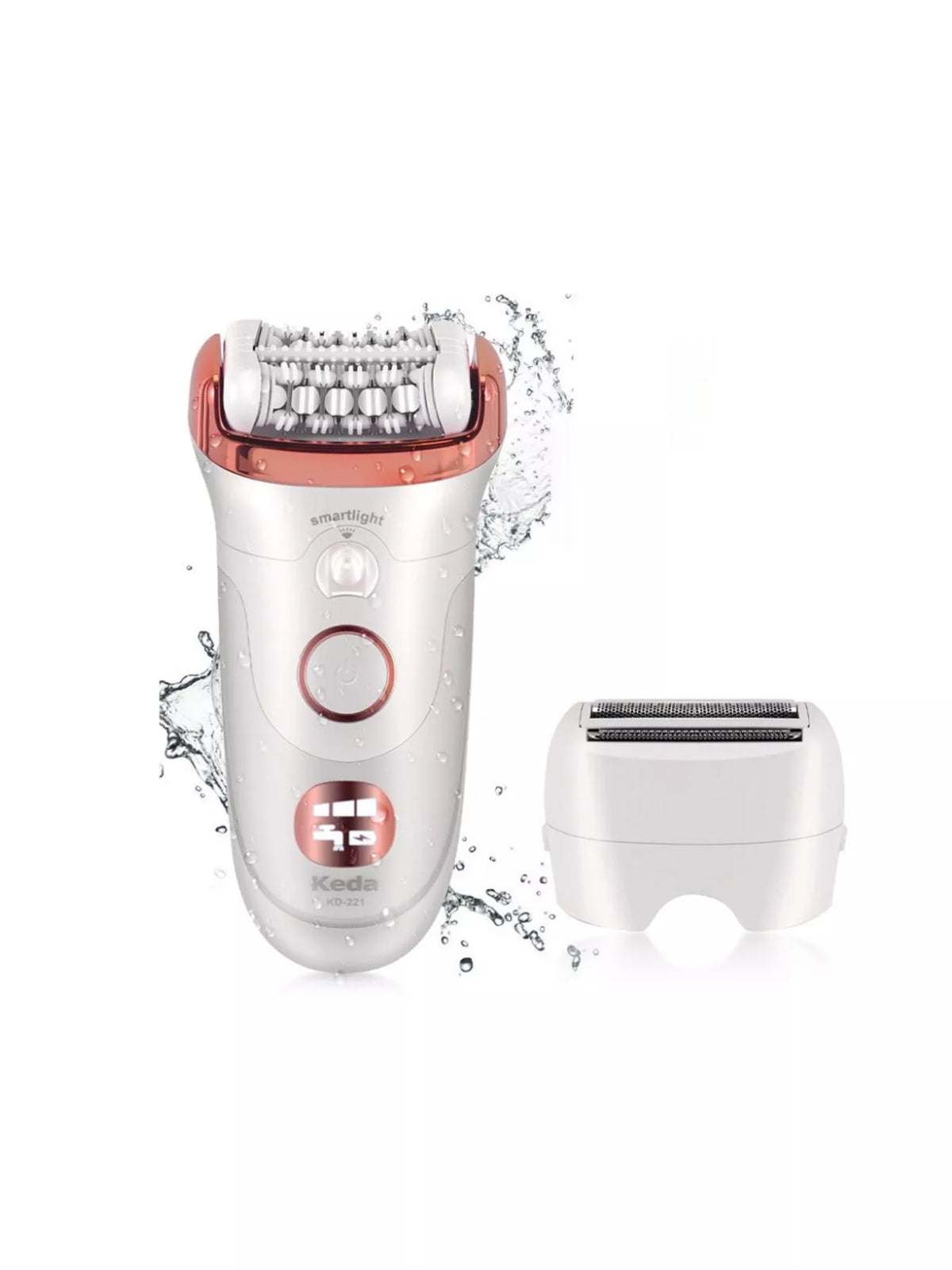 Epilator side profile view