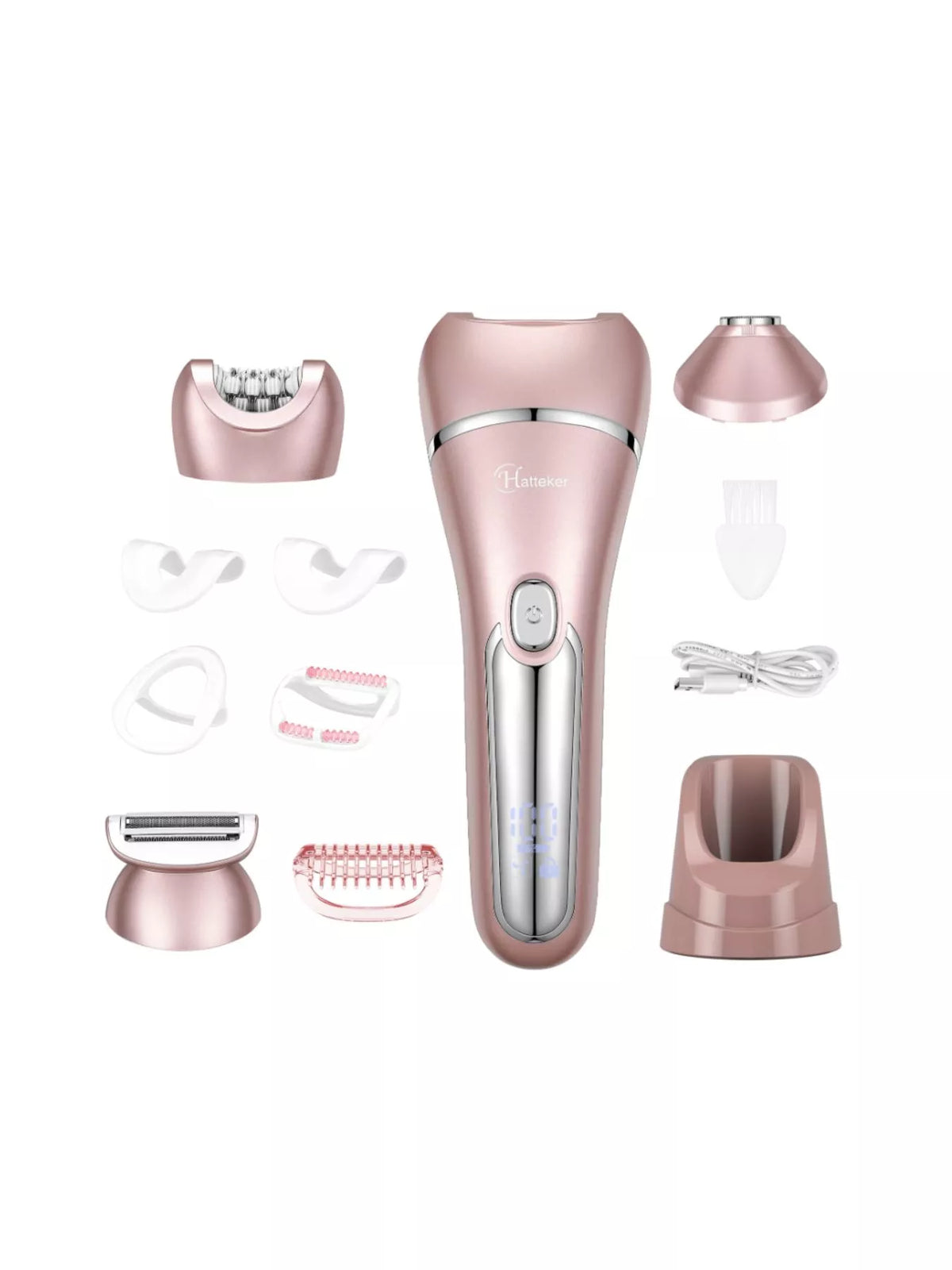 Waterproof epilator in use