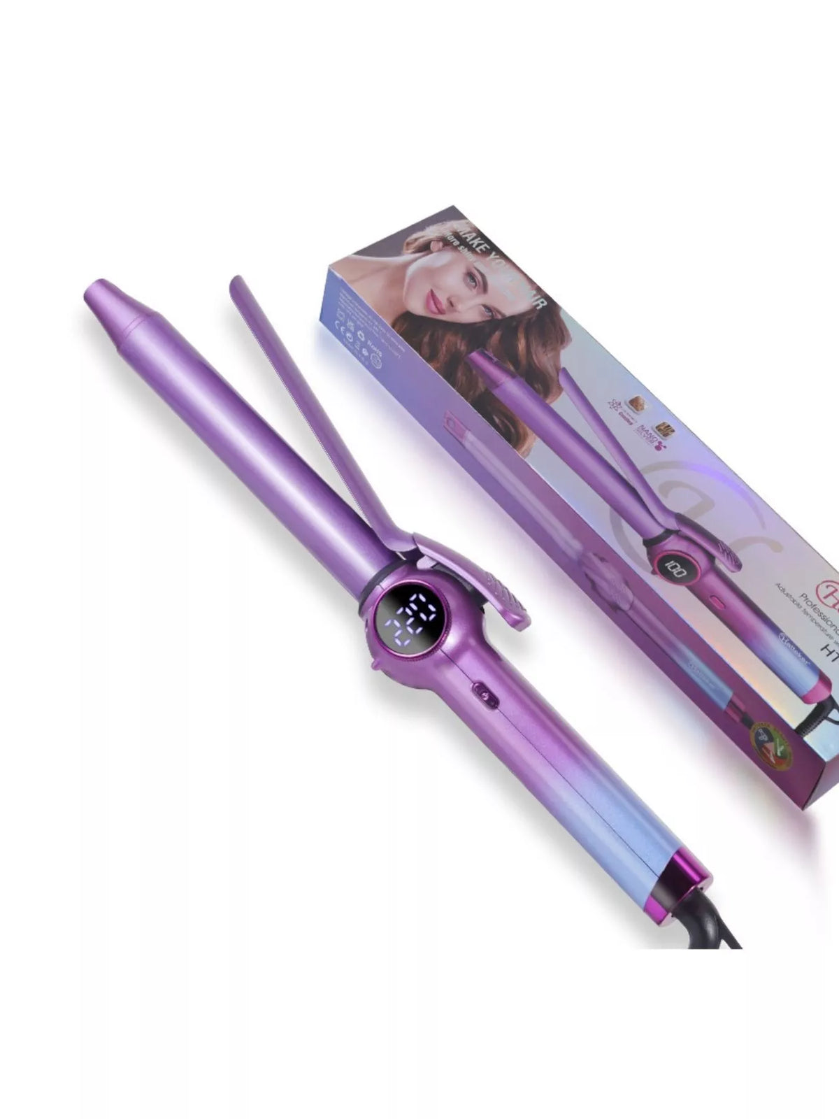 Curling iron power cord and plug
