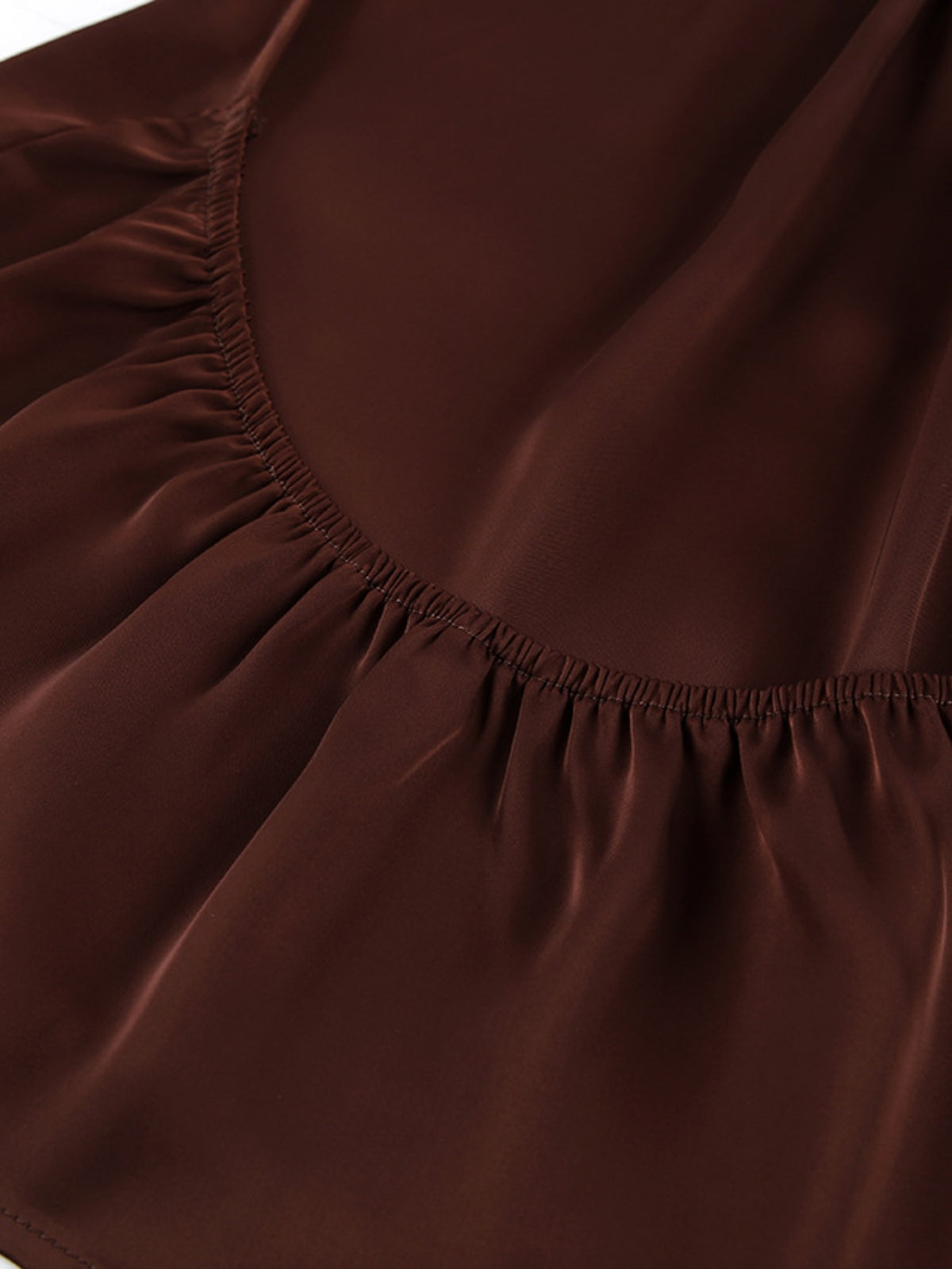 brown backless halter neck maxi dress styled look