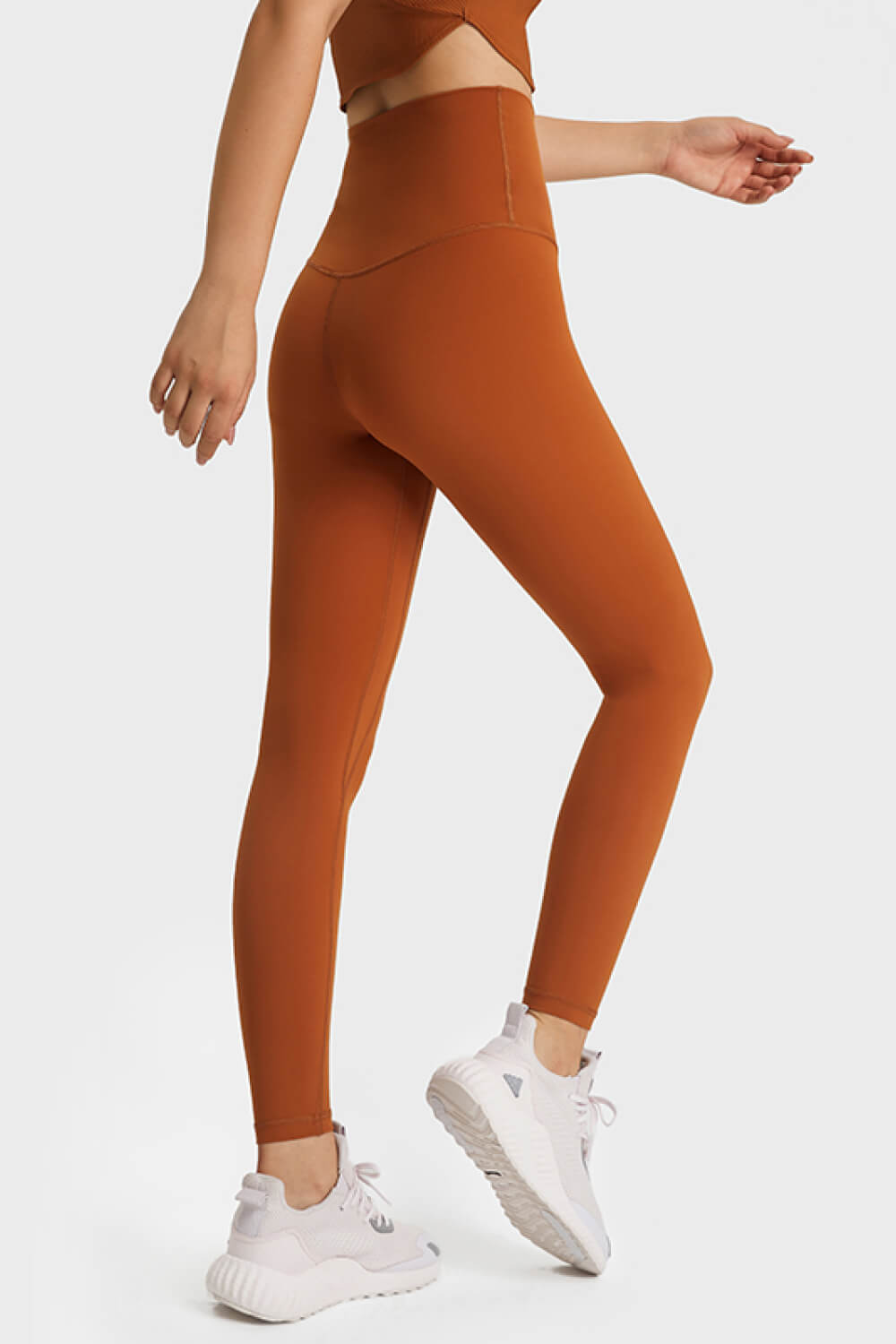 Ultra Soft High Waist Leggings side view on model