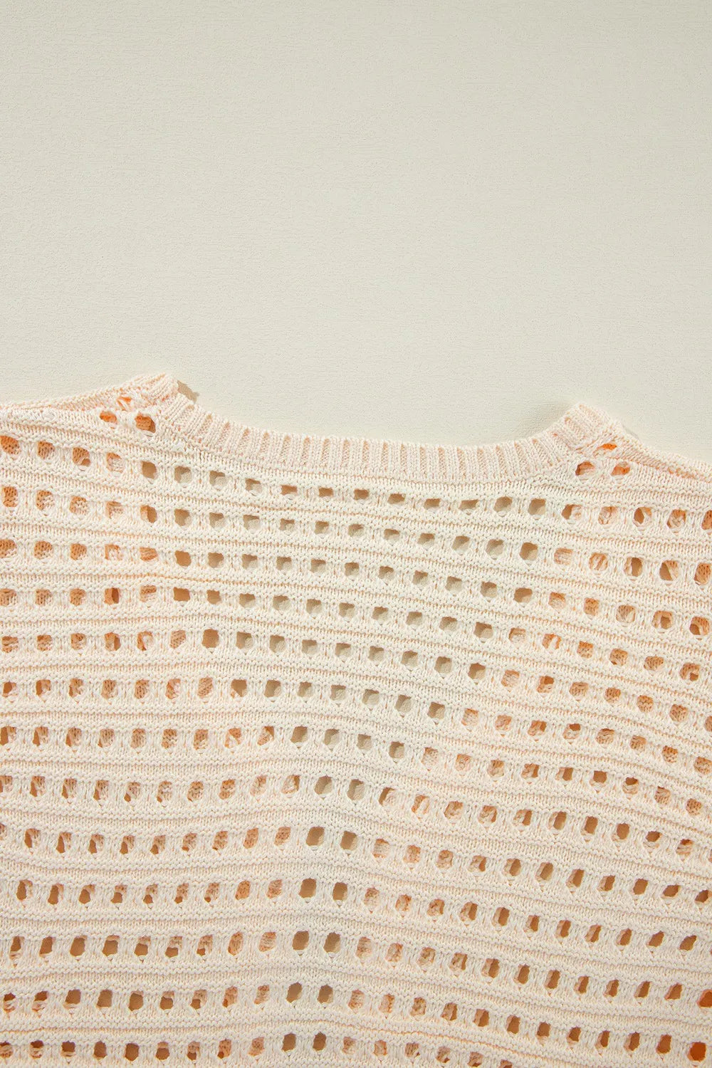 Openwork Open Front Cardigan - Fashorio