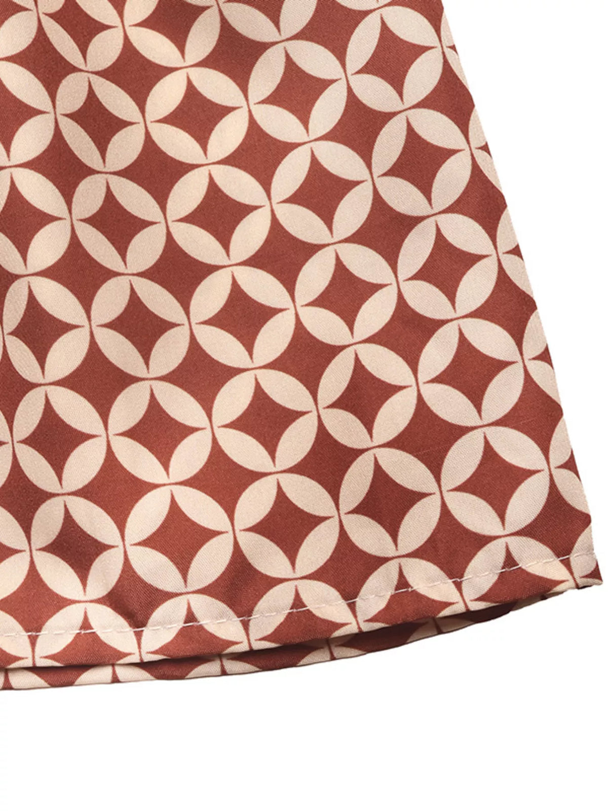 One Shoulder Top and Geometric Print Maxi Skirt Set, view 14