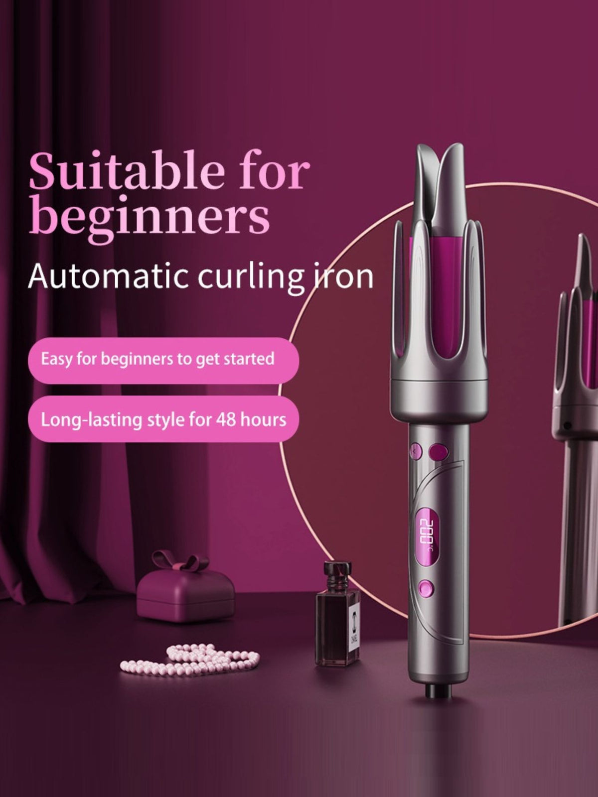 Automatic curling iron full body