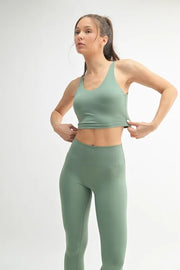 MONO B Venice Cloud Light U-back Active Tank MOSS - Fashorio