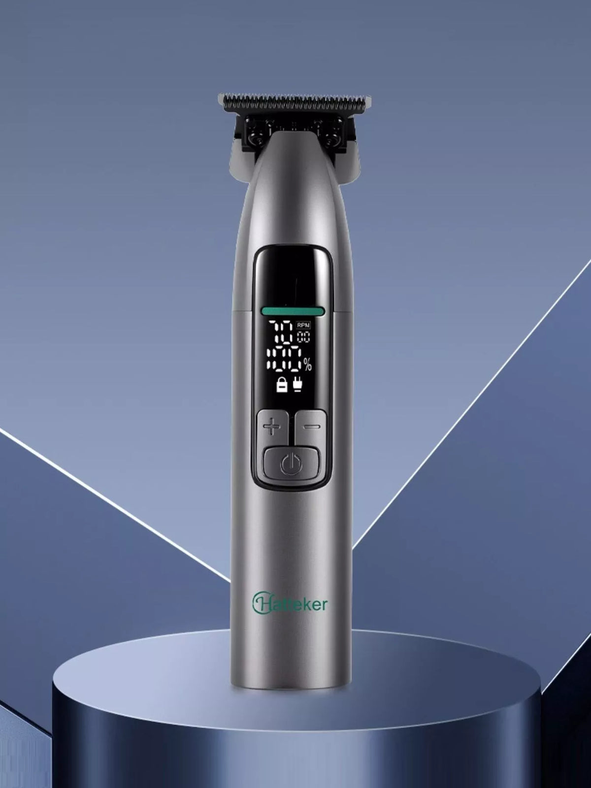 Cordless hair clipper with LED display main view
