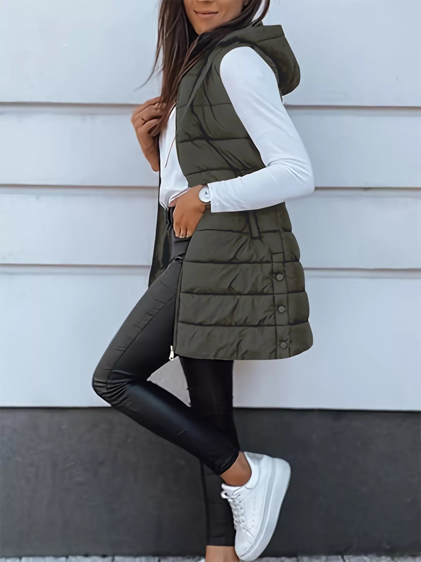 Zip Up Hooded Winter Coat - Fashorio