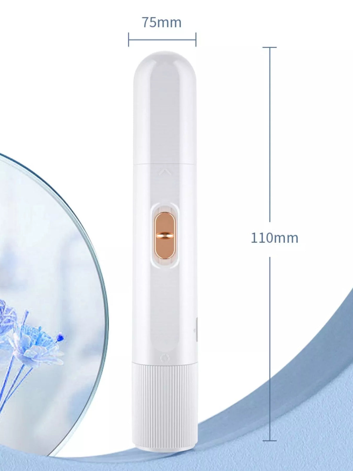 Hair removal pen with charging cable