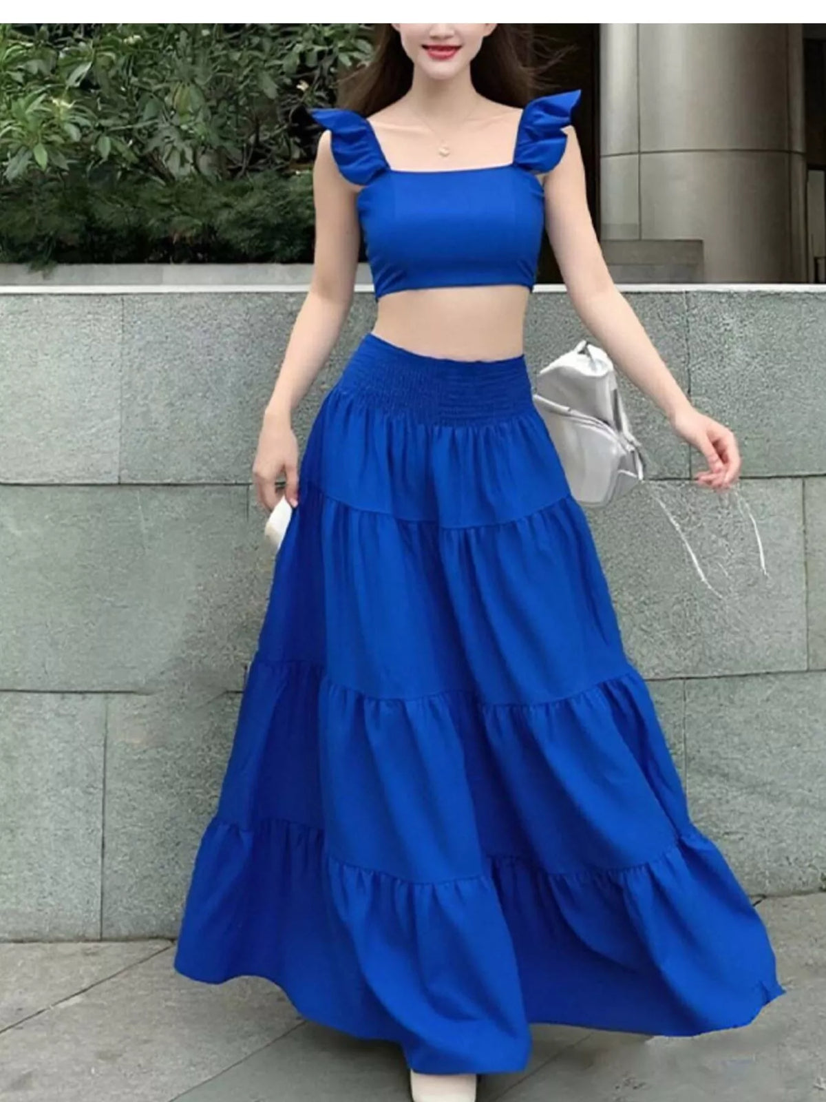 Tiered maxi set styling