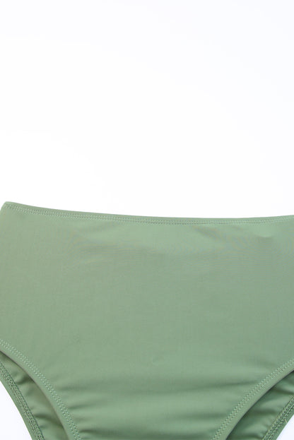 Tie Back Sleeveless Swim Dress and Bottoms Set - Fashorio