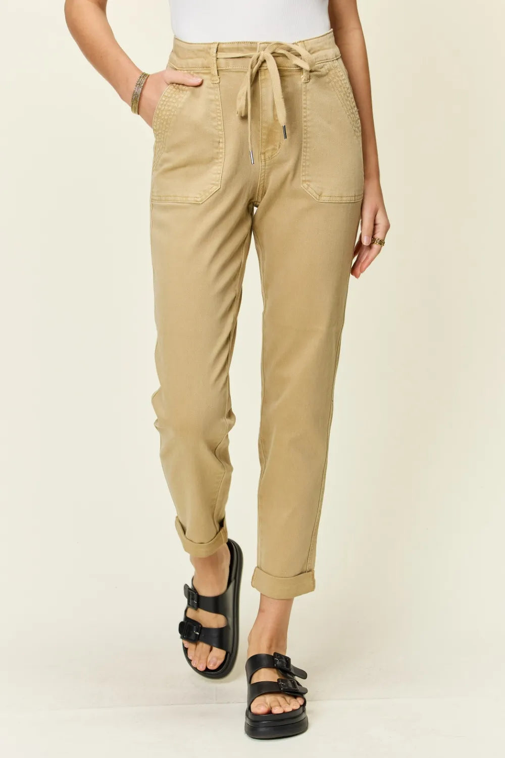 Judy Blue Full Size High Waist Jogger Jeans - Fashorio