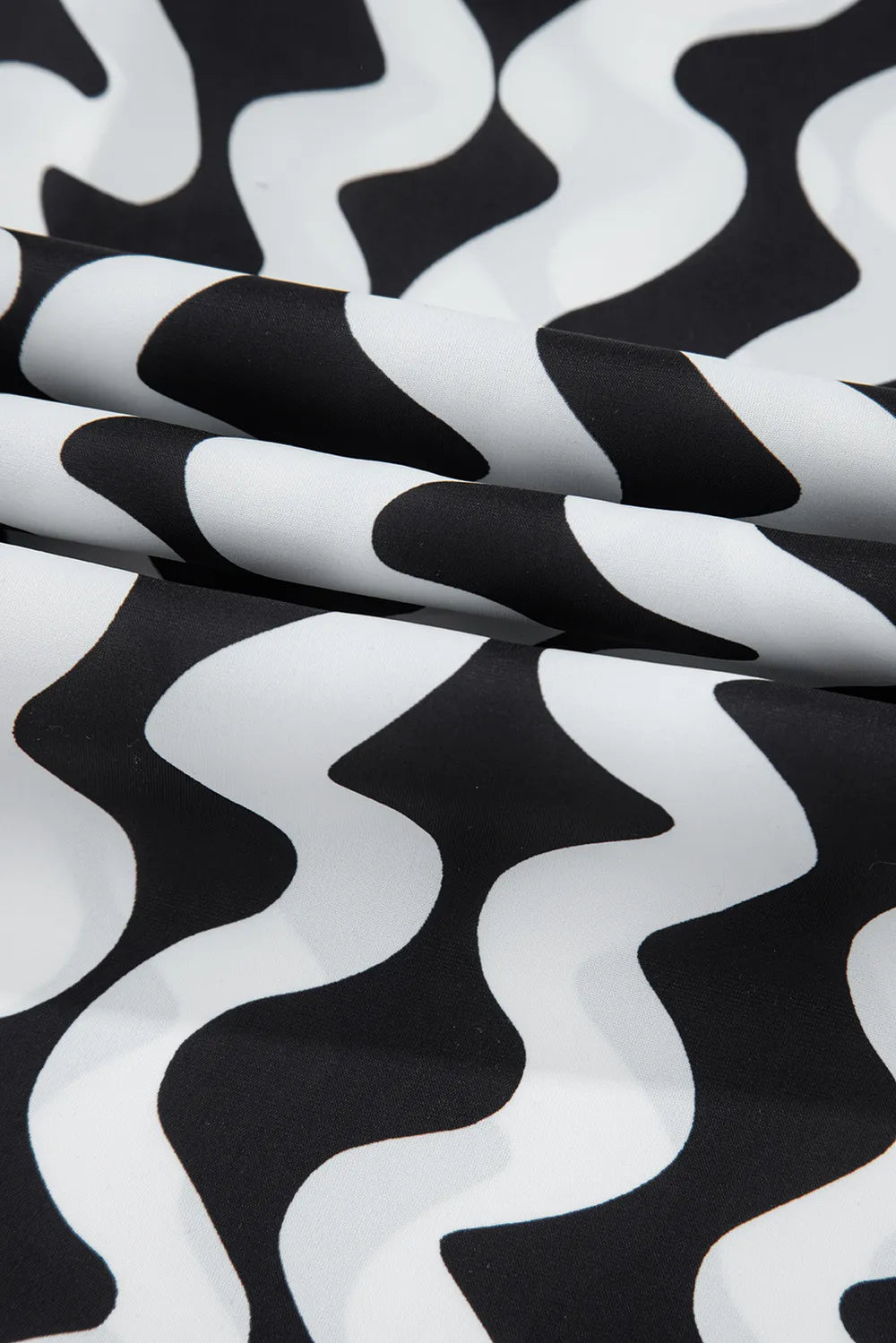 Button Down Contrast Striped Cover-Up - Fashorio