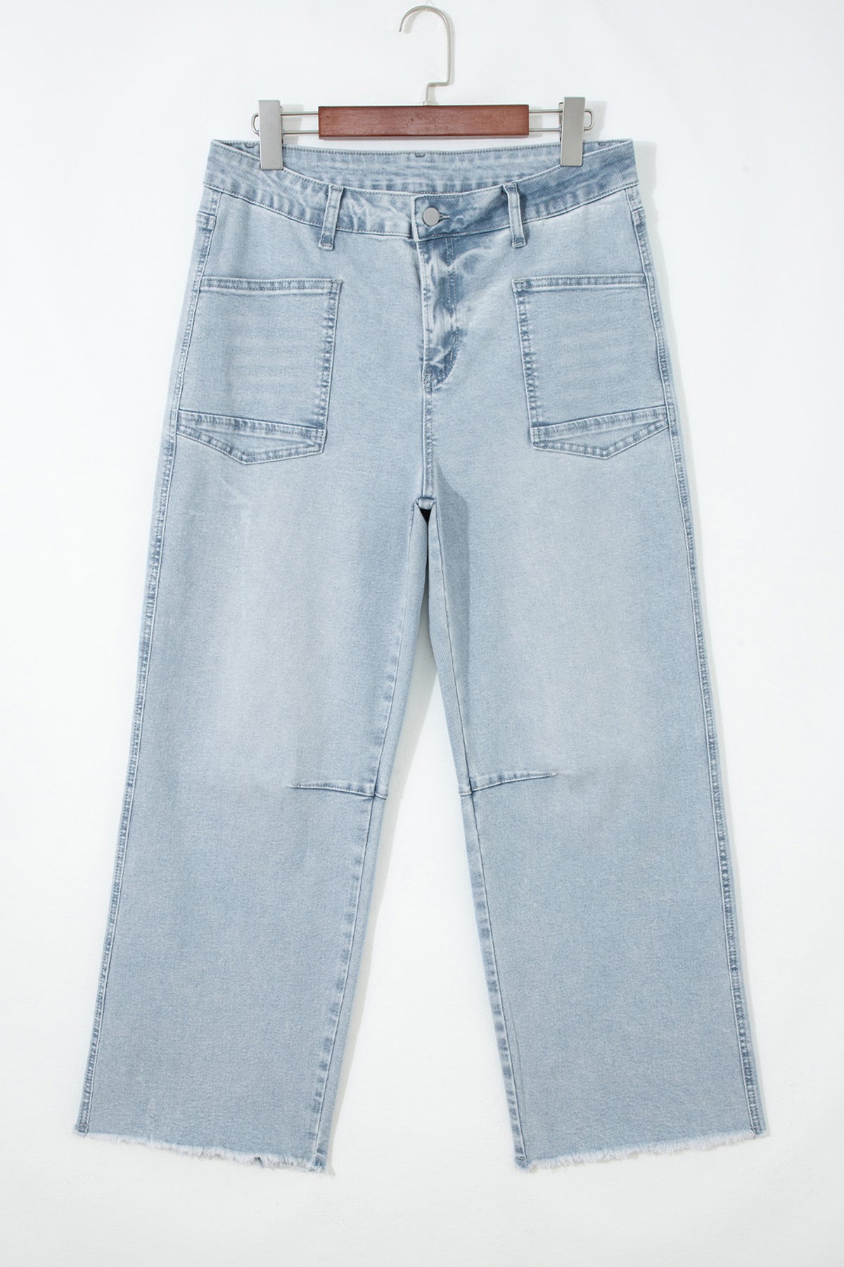 Barrel jeans front view for everyday casual wear